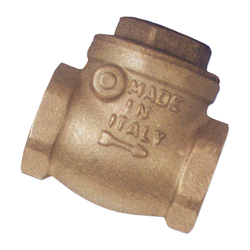 Brass Swing Check Valve with Rubber Seat, Female, BSPP
