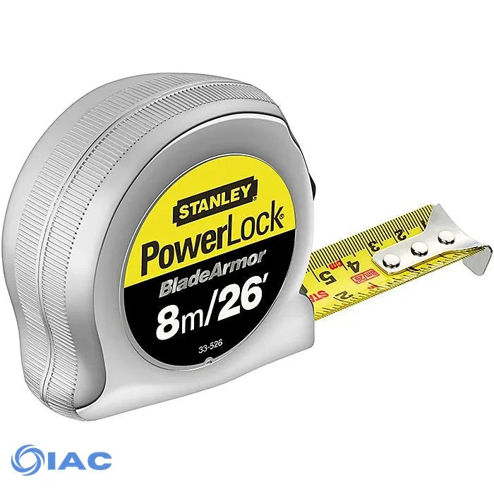 Stanley PowerLock 8m/26ft Blade Armor Tape
