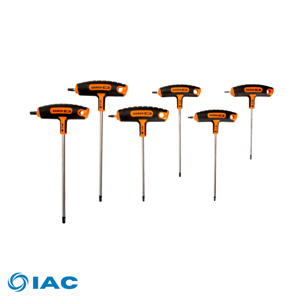 BAHCO 903T-2 – TORX® SCREWDRIVER SET WITH T-HANDLE GRIP T10-T40 – 6 PCS