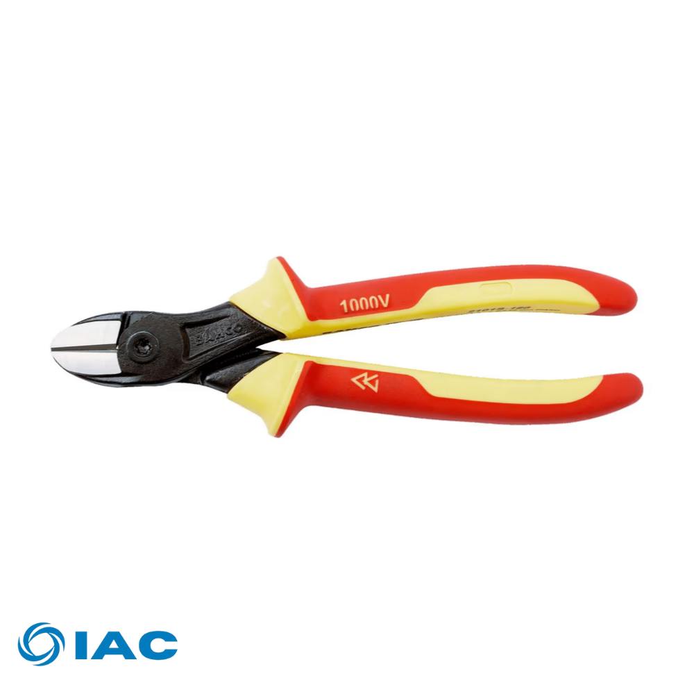 BAHCO 2101S-180 – ERGO™ SIDE CUTTING PLIERS WITH INSULATED HANDLES AND PHOSPHATE FINISH 180 MM