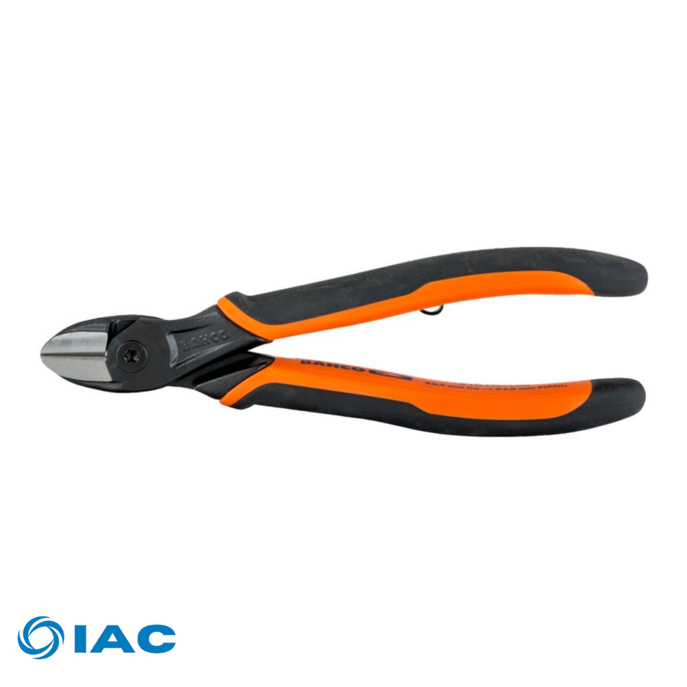 BAHCO 2101G-180 – ERGO™ SIDE CUTTING PLIERS WITH 2-COMPONENT HANDLE AND PHOSPHATE FINISH 180 MM