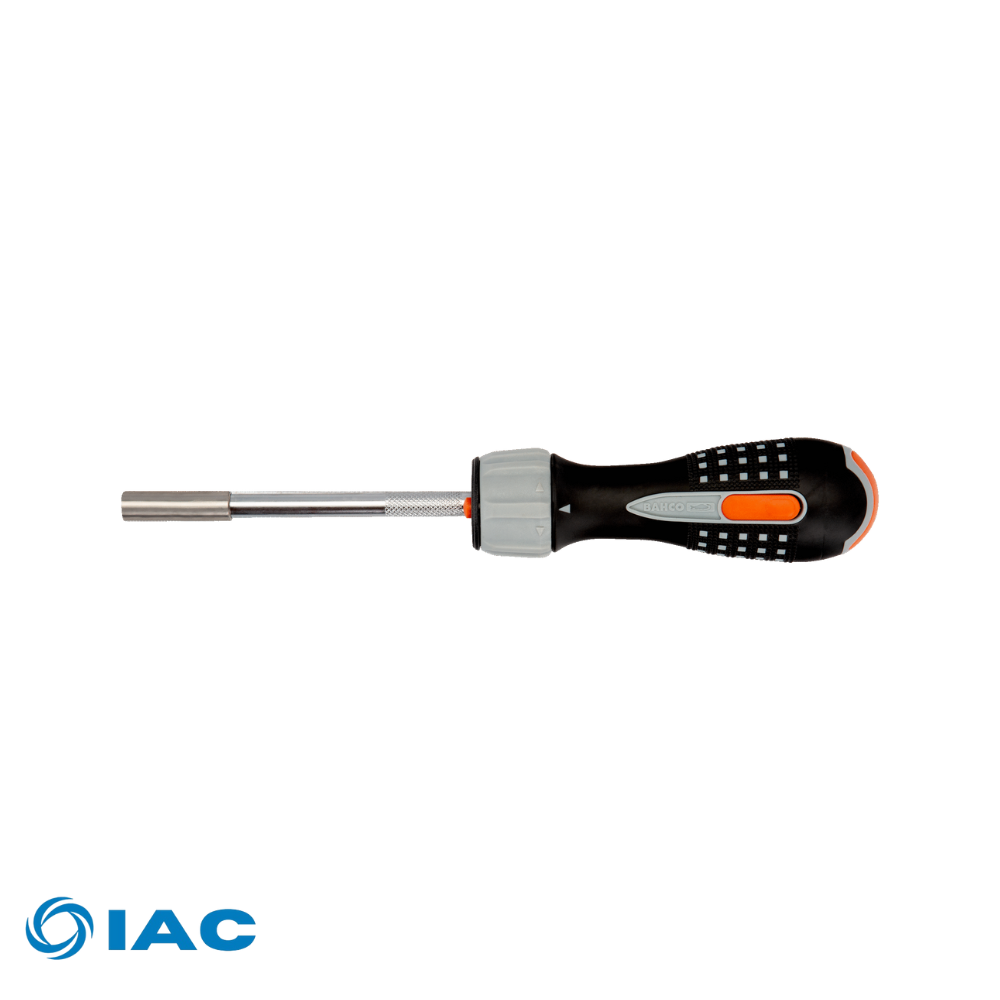 BAHCO 808050L – 1/4″ HEX LED LIGHT SCREWDRIVER WITH RATCHETING GRIP FOR PHILLIPS/POZIDRIV/SLOTTED 135 MM