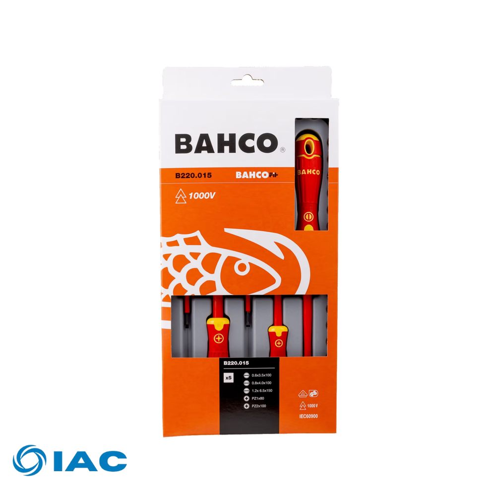 BAHCO 5PC VDE SCREWDRIVER SET - B220.015