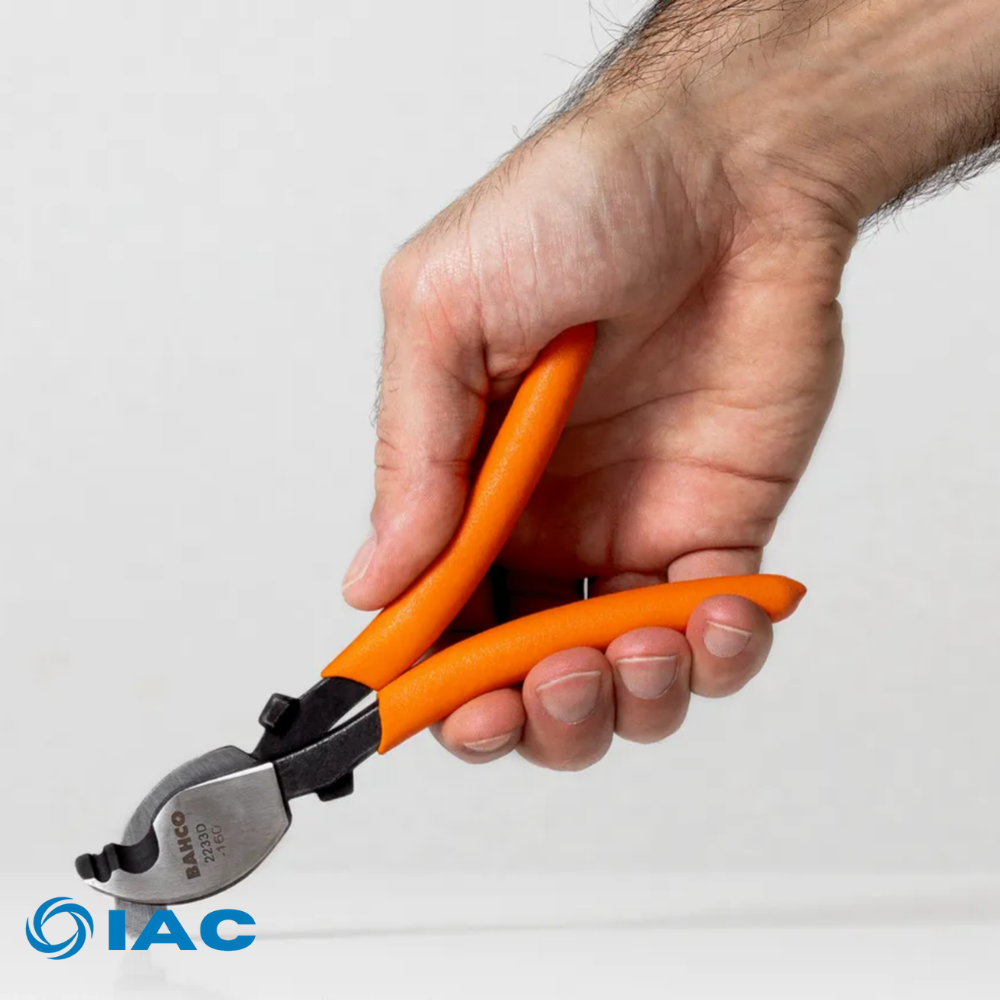 BAHCO 2233D-240 – CABLE CUTTING/STRIPPING PLIERS WITH PVC COATED HANDLES FOR CU AND AL CABLES 240 MM