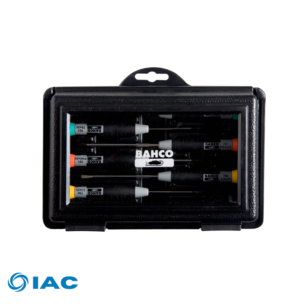 BAHCO 706-4 – SLOTTED/PHILLIPS/TORX® SCREWDRIVER SET WITH PRECISION GRIP – 7 PCS