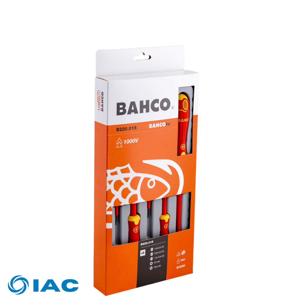 BAHCO 5PC VDE SCREWDRIVER SET - B220.015