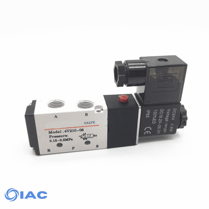 SOLENOID/SPRING VALVE 5/2 1/4" CODE: 4V21008