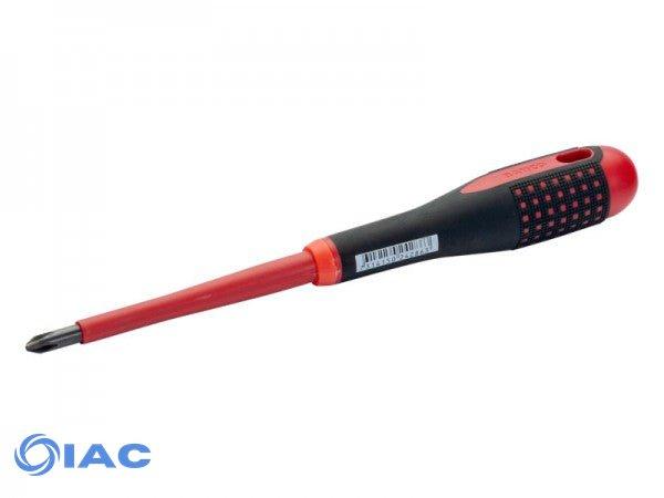 BAHCO BE-8610S – ERGO™ VDE INSULATED PHILLIPS SCREWDRIVER WITH 3-COMPONENT HANDLE PH1 X 27 MM X 80 MM