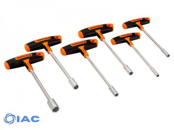 BAHCO 903T-3 – HEX NUT DRIVER SET WITH T-HANDLE GRIP 5-13 MM – 6 PCS
