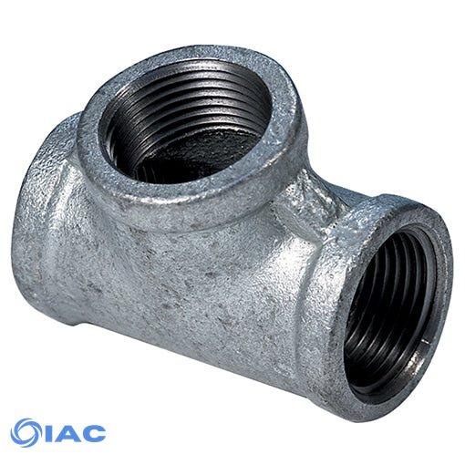 Galvanised Equal Female Tee, BSPP 1" GFET1