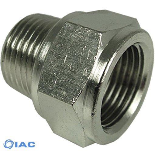 R3/4" 3/4" Male X Female Nickel Plated Tapered Adaptor