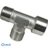 G1/4" Nickel Plated Equal Tee Male X Male X Female Thread CODE: ETMMF14
