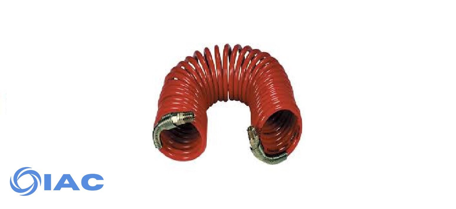 HA5201 Nylon Coiled Hose 7.62m of 6mm i/d Hose, Male 1/4