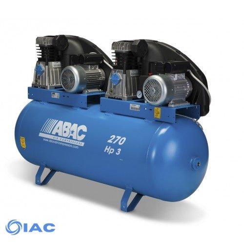 Belt Driven ABAC Compressor 3+3HP/2.2 + 2.2KW, 27.6CFM/10BAR / PRO A39 270 FM3 TANDEM - Lubricated /Part no. 4116024868