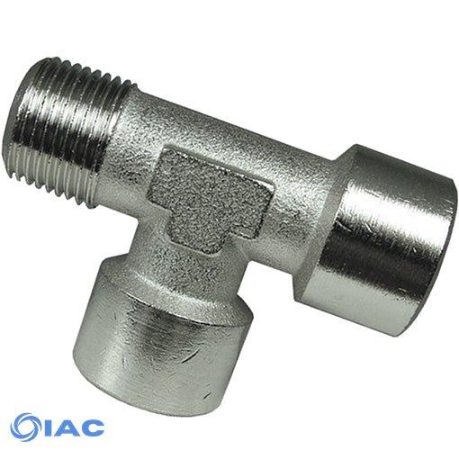 G1/8" Nickel Plated Equal Tee Female X Female X Male Thread CODE: ETFFM18