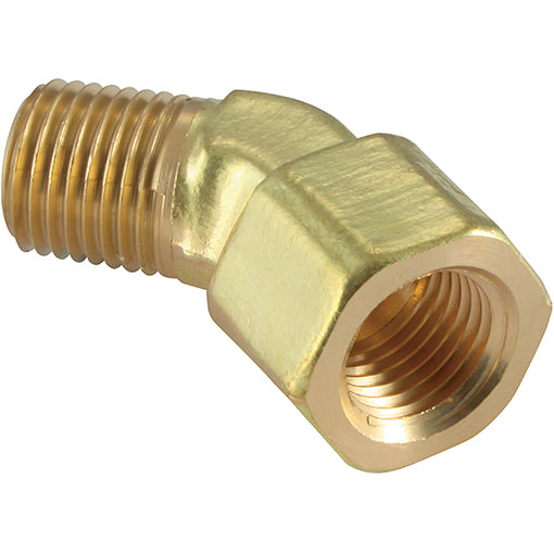 Brass Equal Elbow 45D Male Thread X Female Thread BSPT