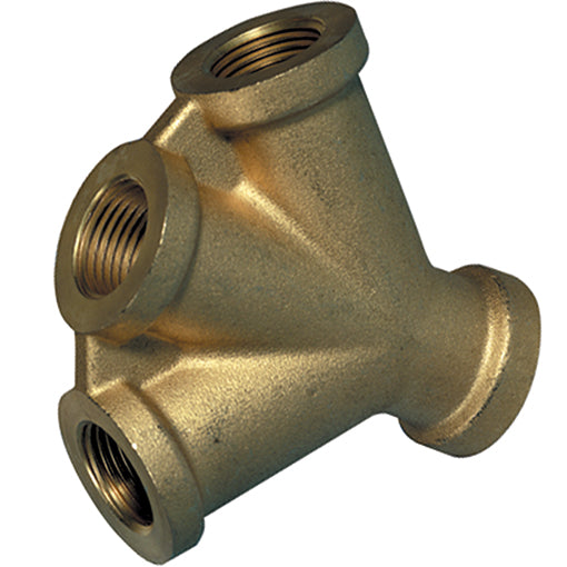 Brass Triple Connector Thread BSPP