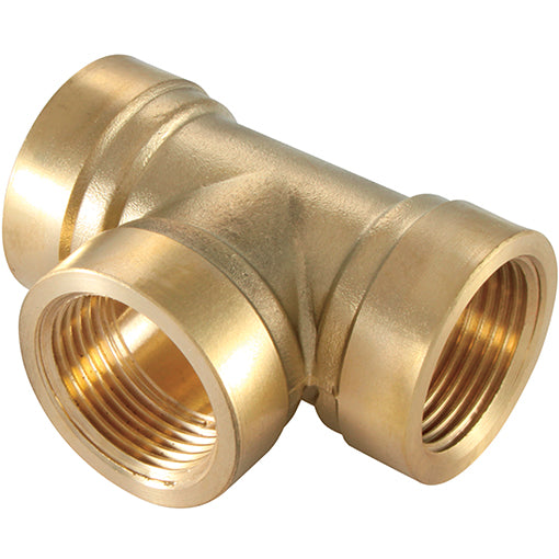 Brass Equal Tees Female Thread BSPT