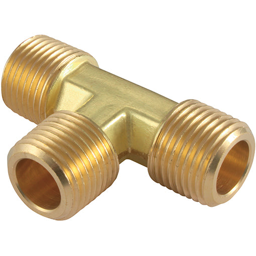 Brass Equal Tees Male Thread BSPT