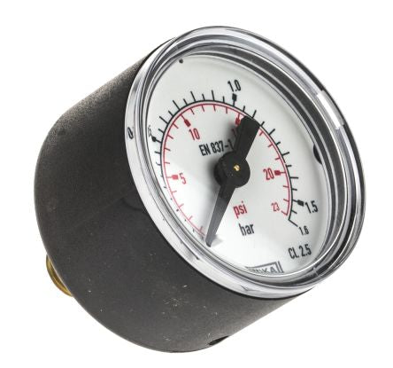 Vacuum Gauge, Back Entry, Steel Case