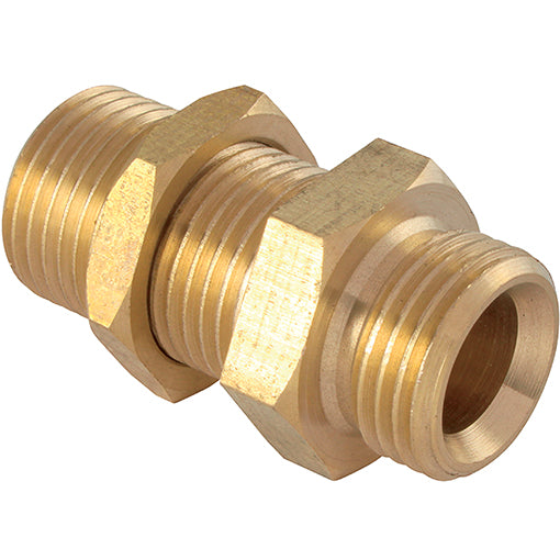 Brass Bulkhead Connector Male Thread BSPP