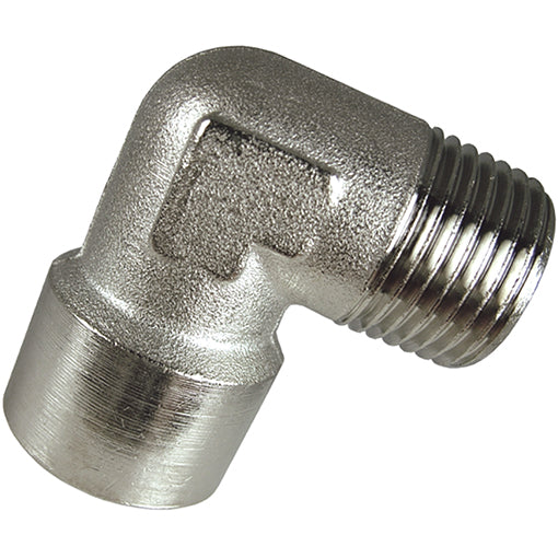 Nickel Plated Equal Elbow Male X Female Thread BSPP