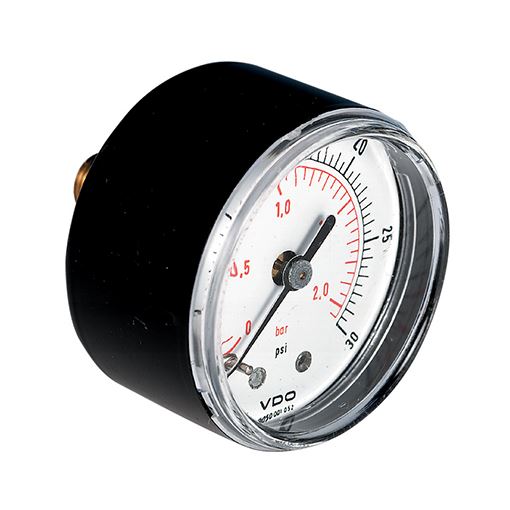 Pressure gauge, Back Entry, ABS Case