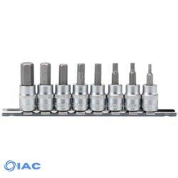 METRIC HEX. SOCKET BIT SET, 3/8" SQ. DR., 48MM (8  16285