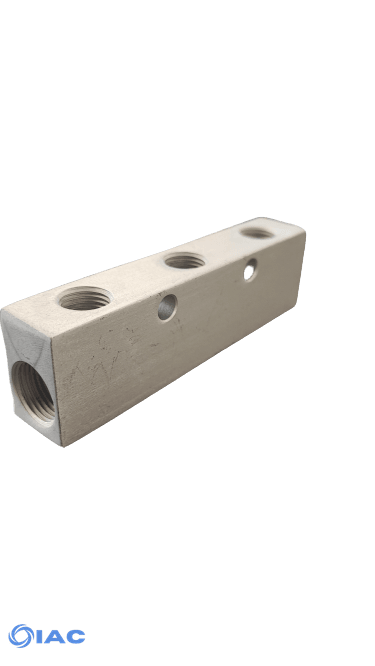 Aluminium Distribution Manifold – Ports One Side DM12312