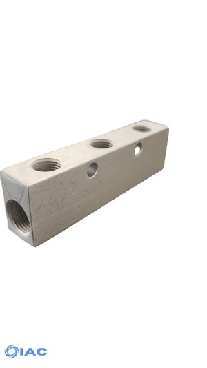 Aluminium Distribution Manifold – Ports One Side DM12312