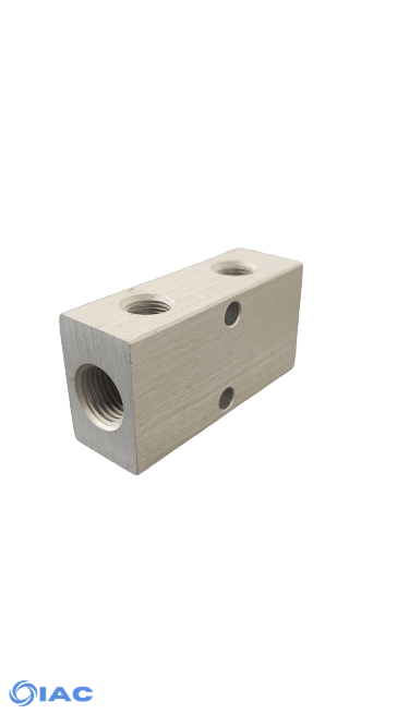 Aluminium Distribution Manifold – Ports One Side DM14218
