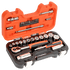 1/4" and 3/8" Square Drive Socket Set with Metric Hex Profile and Ratchet S330