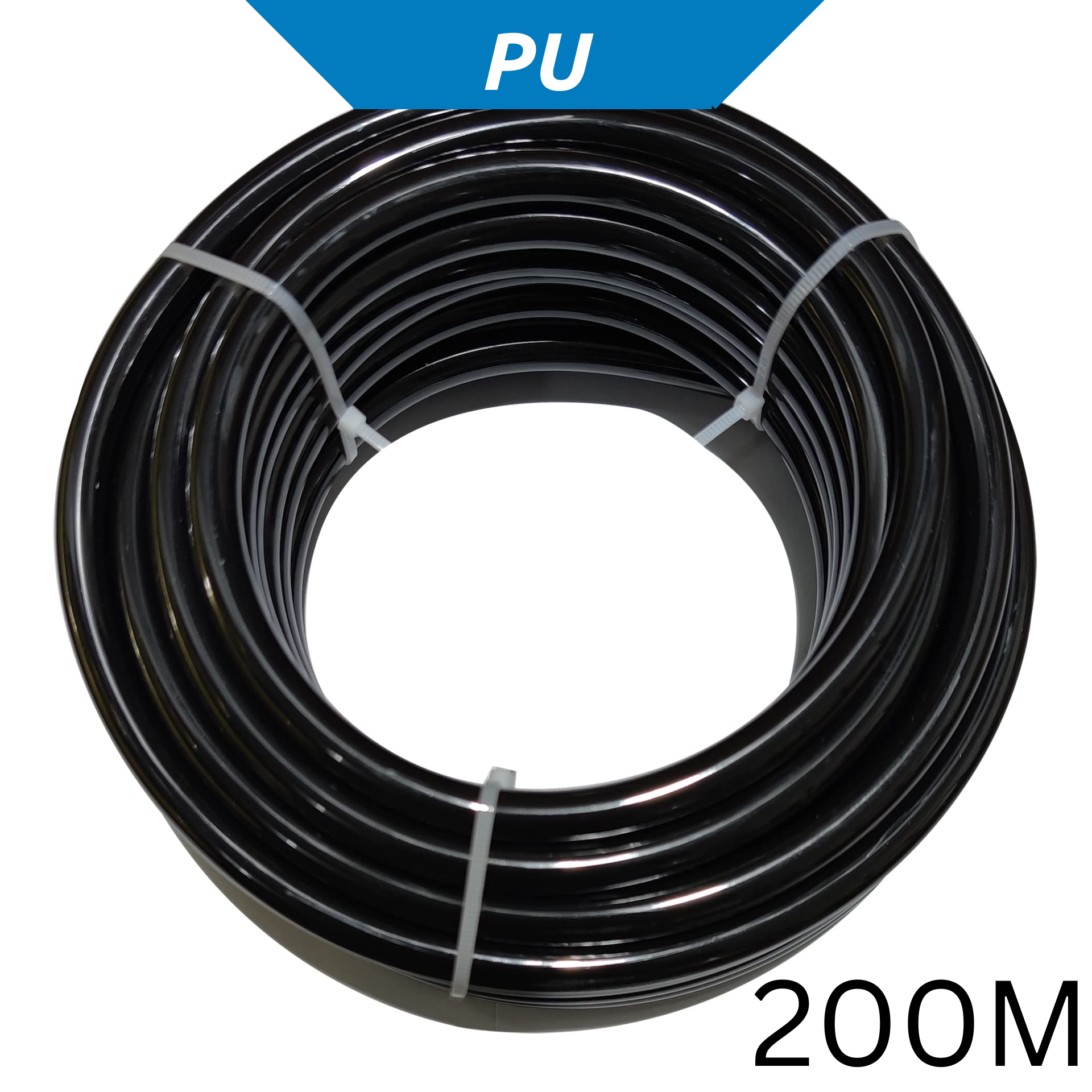 200M PU Tubing Black