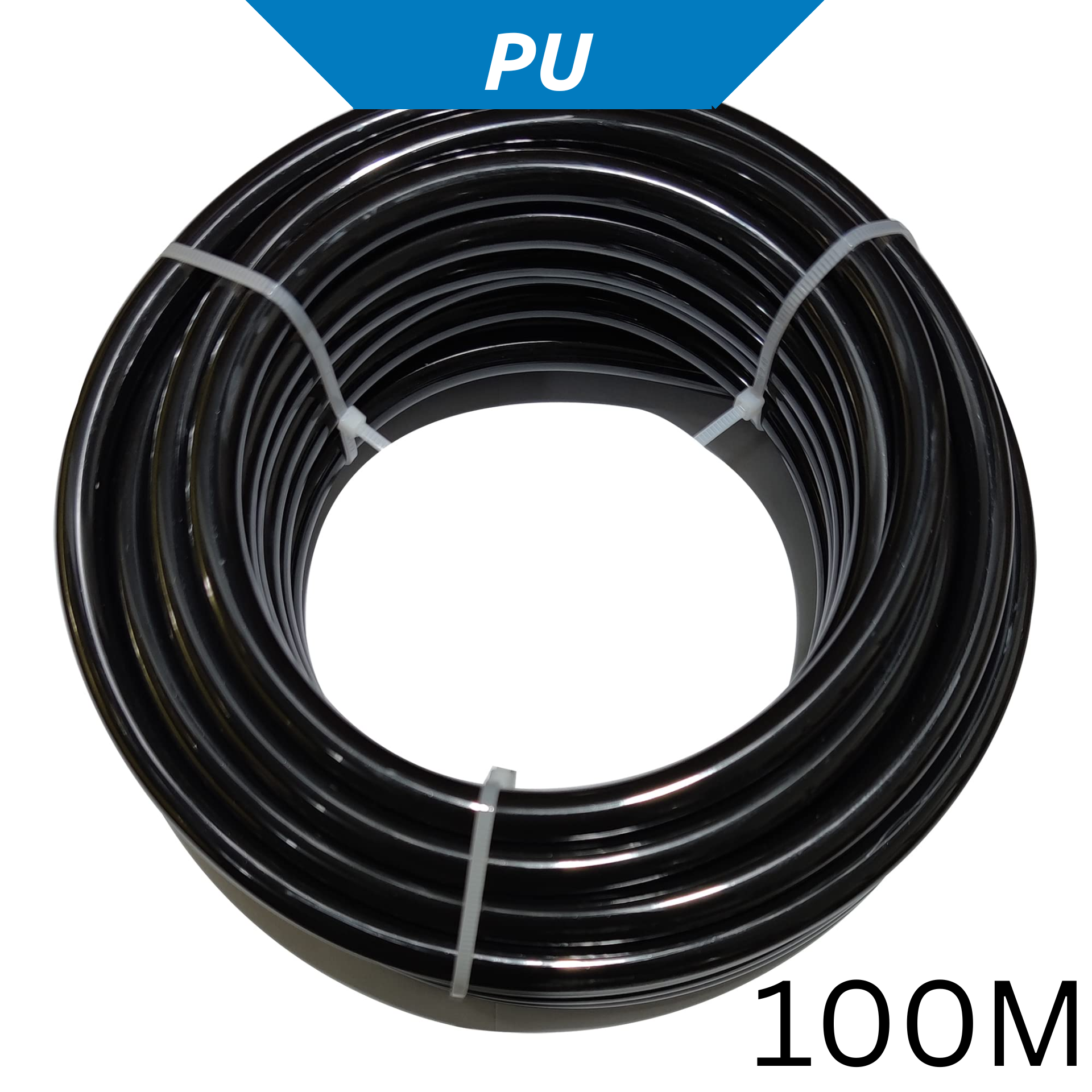 100M PU Tubing Black