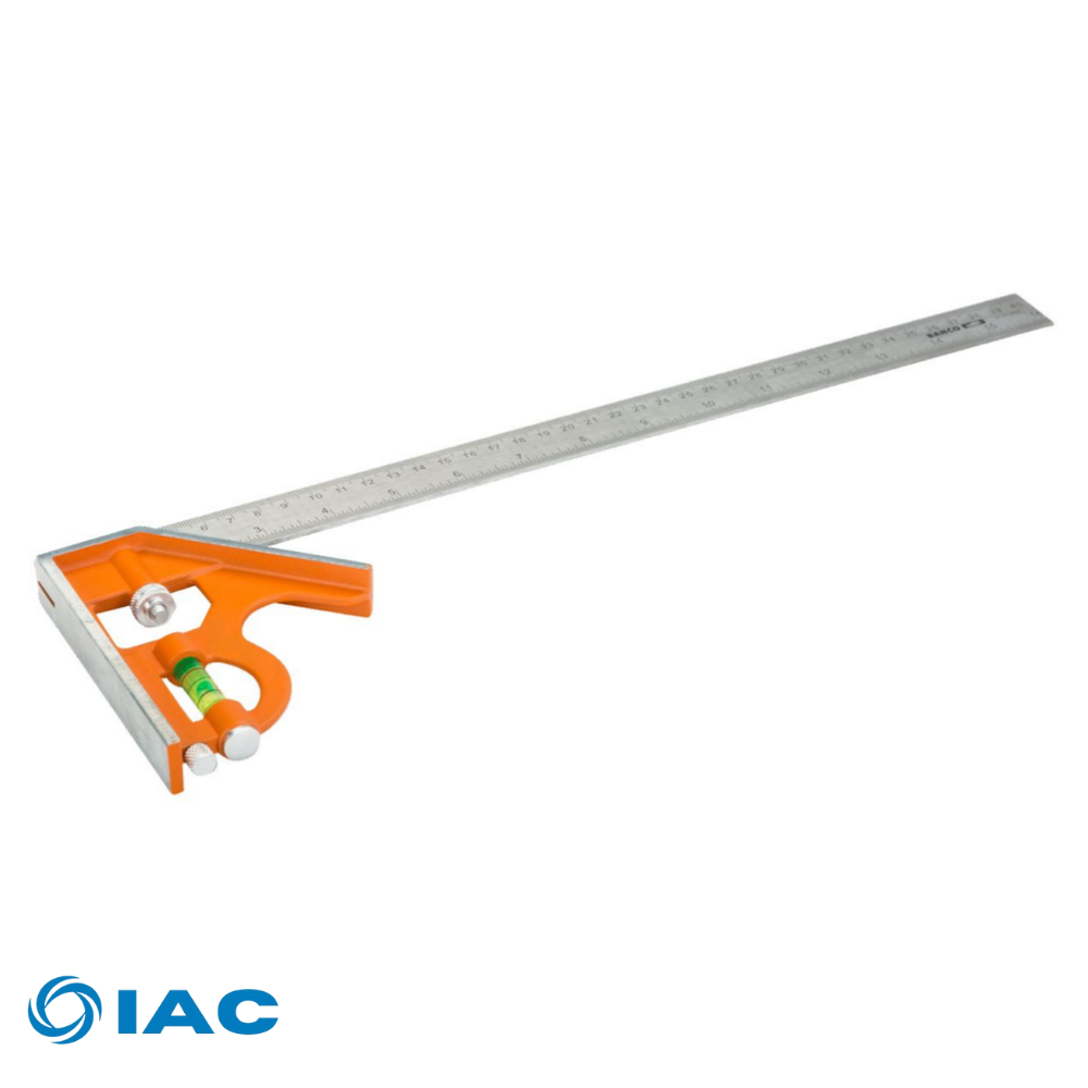 BAHCO CS150 – SLIDING COMBINATION SQUARE WITH METAL SCRIBER 150 MM