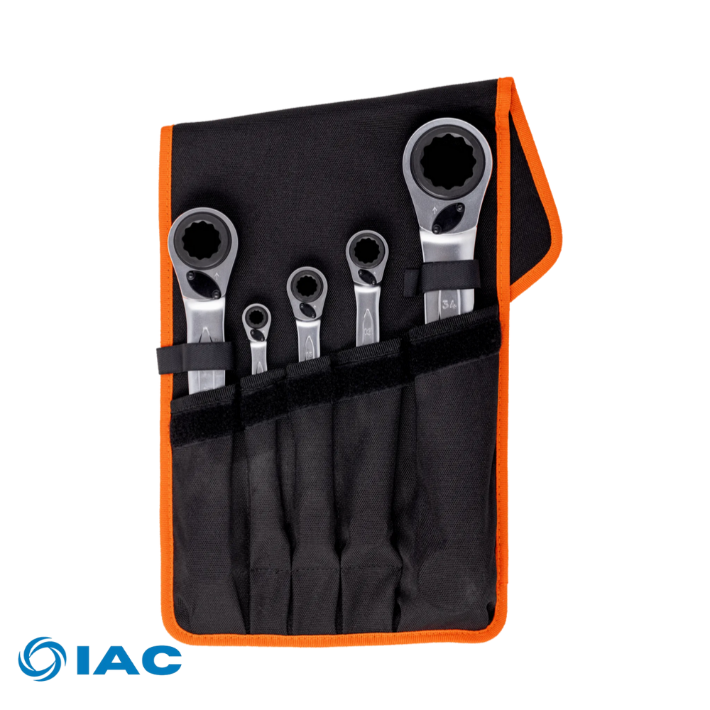 BACHO RATCHER SPANNER SET 5 PIECE CODE: S4RM/5T