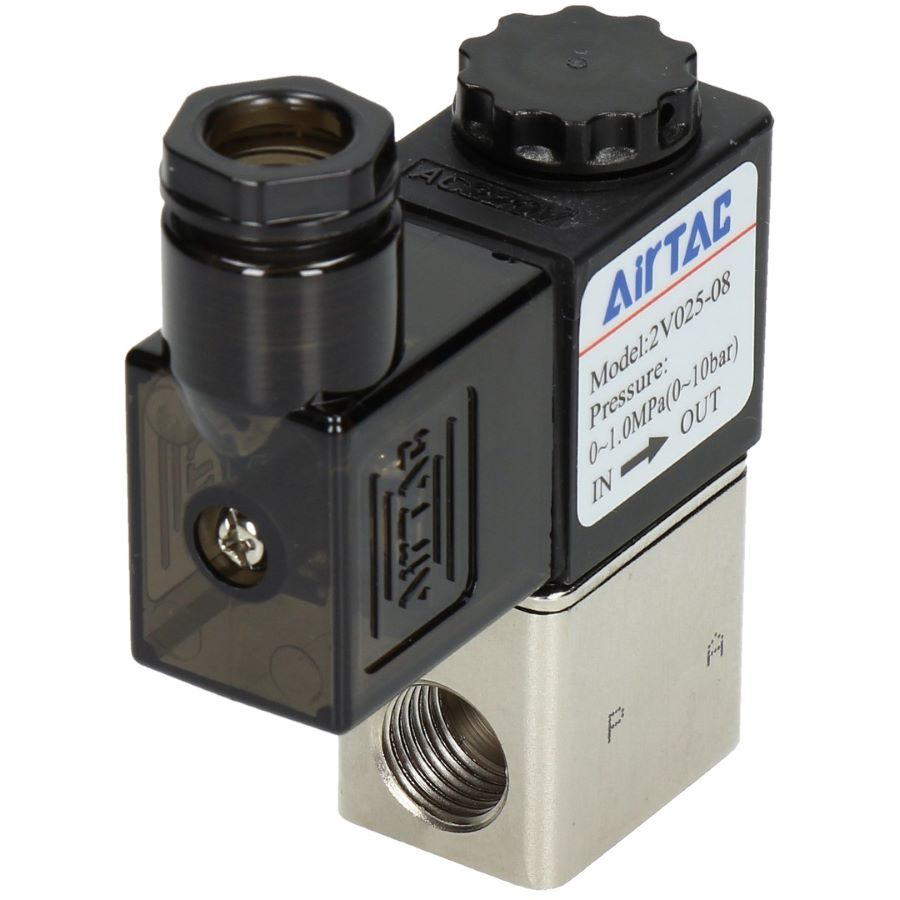 2V SERIES FLUID CONTROL VALVE (2/2WAY) 1/4"  PORT DC12V 2V02508FG