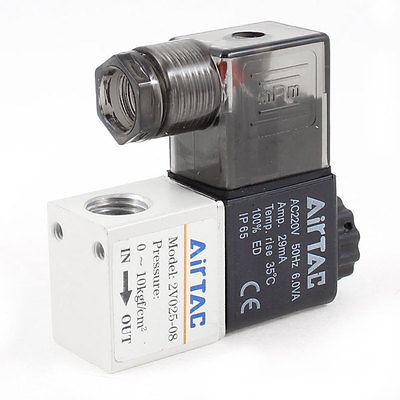 FLUID CONTROL VALVE 2 PORT 2 POSITION 1/4" AC110V 2V02508CG