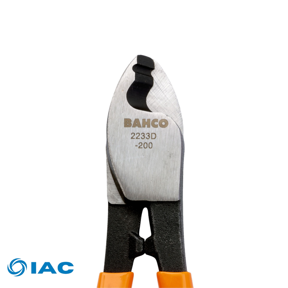 BAHCO 2233D-160 – CABLE CUTTING/STRIPPING PLIERS WITH PVC COATED HANDLES FOR CU AND AL CABLES 160 MM