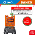 BAHCO S138 – 1/4 3/8 AND 1/2″ SQUARE DRIVE SOCKET SET WITH COMBINATION WRENCHES/SCREWDRIVER BITS – 138 PCS/CASE