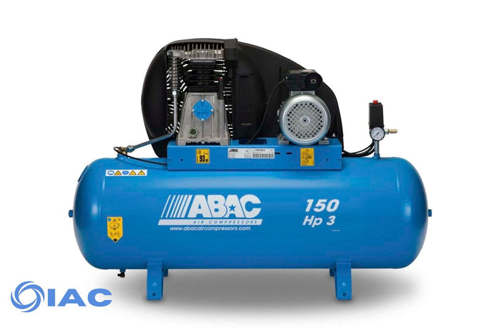 Belt Driven ABAC Compressor: 3HP / 2.2 KW, 16 CFM / 10 BAR / SINGLE PHASE / FULLY MOUNTED // PRO A29B 150 FM3 Part no. 4116025015