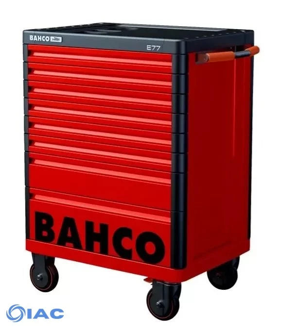 BAHCO 1477K8RED – 26″ PREMIUM E77 STORAGE HUB TOOL TROLLEY WITH 8 DRAWERS RED 693 MM X 510 MM X 965 MM