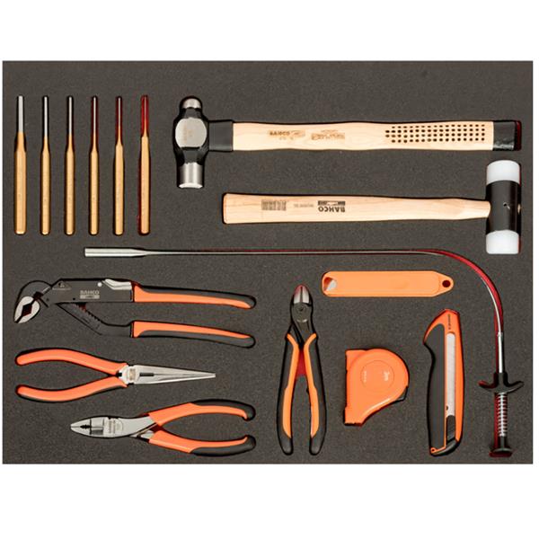 BAHCO Heavy Duty 26" Campaign Trolley with Tools, 215 Piece Kit