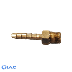 MALE TAPERED HOSE TAIL 1/4" TO 8MM BRASS CODE: HT14516