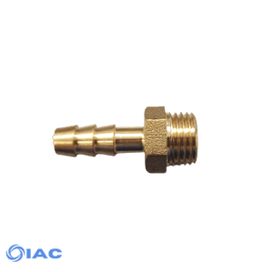 MALE TAPERED HOSE TAIL 3/8" TO 8MM BRASS CODE: HT38516