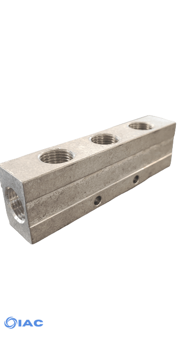 Aluminium Distribution Manifold – Ports Two Sides DMD12612