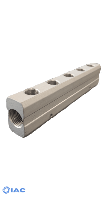 Aluminium Distribution Manifold – Ports Two Sides DMD121014