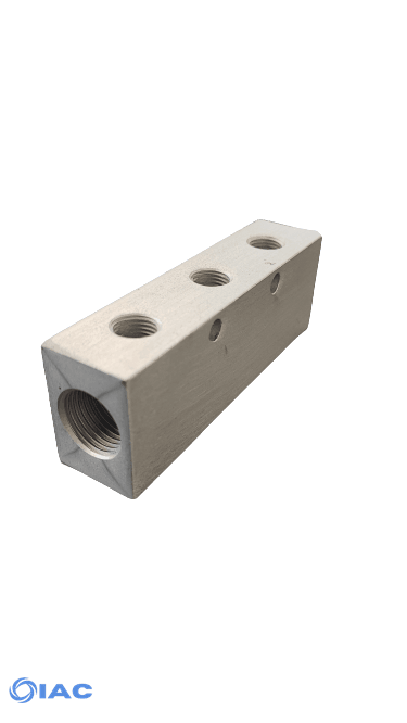 Aluminium Distribution Manifold – Ports Two Sides DMD12614