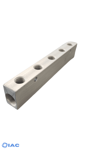 Aluminium Distribution Manifold – Ports One Side DM12512