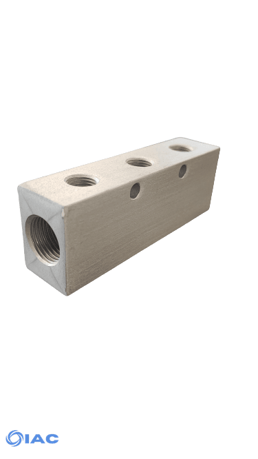 Aluminium Distribution Manifold – Ports One Side DM12314